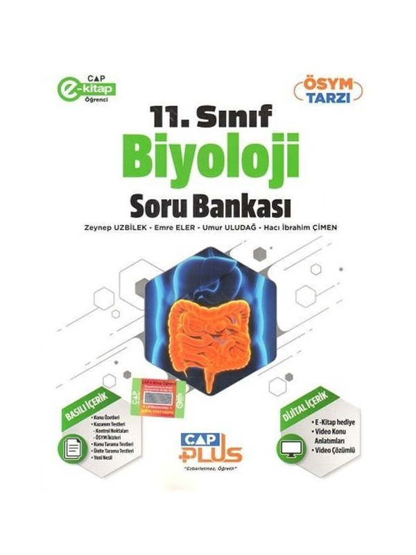 Çap Yayınları 11. Sınıf Anadolu Biyoloji Plus Soru Bankası