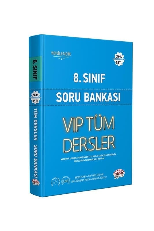 Editör Yayınları 8. Sınıf Tüm Dersler VIP Soru Bankası