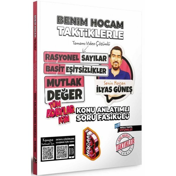 Benim Hocam Yayınları Tüm Adaylar İçin Taktiklerle Rasyonel Basit Eşitsizlikler ve Mutlak Değer Konu Anlatımlı Soru Fasikülü