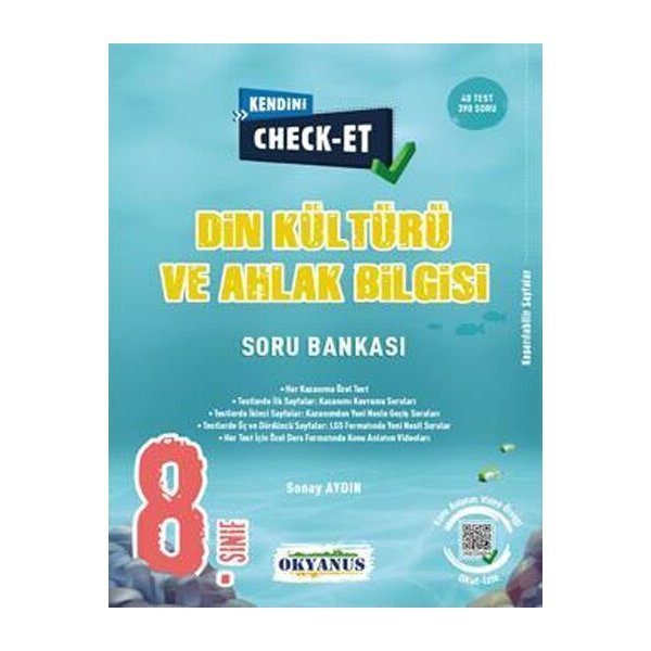 Okyanus Yayınları 8. Sınıf Din Kültürü ve Ahlak Bilgisi Kendini Check Et Soru Bankası