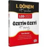 Editör Yayınları 2023 8. Sınıf LGS Tüm Dersler 1. Dönem Özetin Özeti Kitapçığı