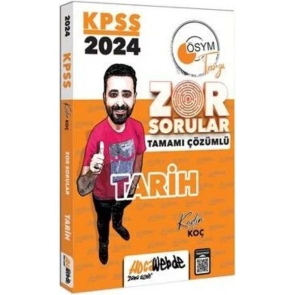 HocaWebde Yayınları 2024 KPSS Tarih Zor Sorular Soru Bankası Çözümlü