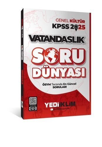 Yediiklim Yayınları 2025 Genel Kültür Vatandaşlık Soru Dünyası