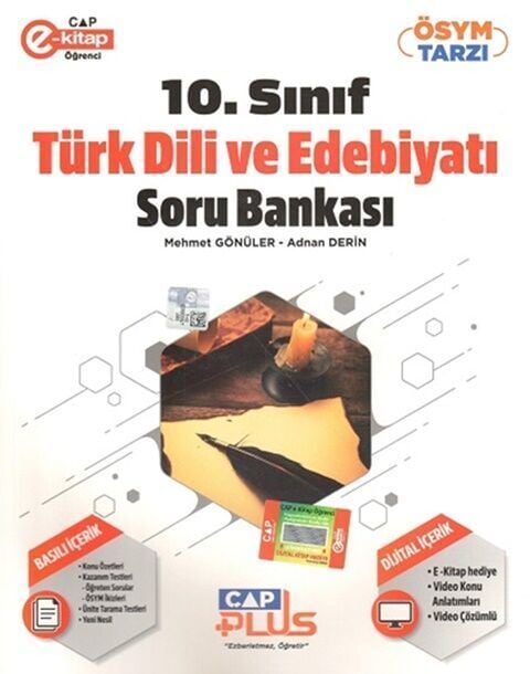 Çap Yayınları 10. Sınıf Anadolu Lisesi Türk Dili ve Edebiyatı Plus Soru Bankası