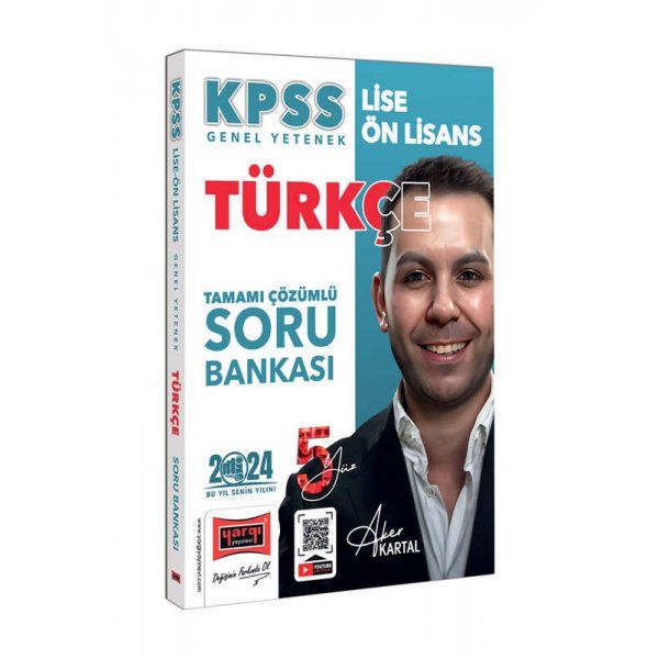 Yargı Yayınları 2024 KPSS Lise Ön Lisans 5Yüz Ekibi Türkçe Tamamı Çözümlü Soru Bankası