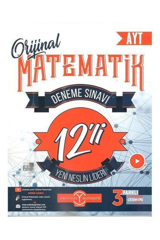 Orijinal Yayınları AYT Matematik 12 li Deneme Sınavı