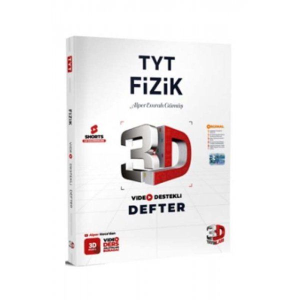 3D Yayınları TYT Fizik Video Destekli Defter