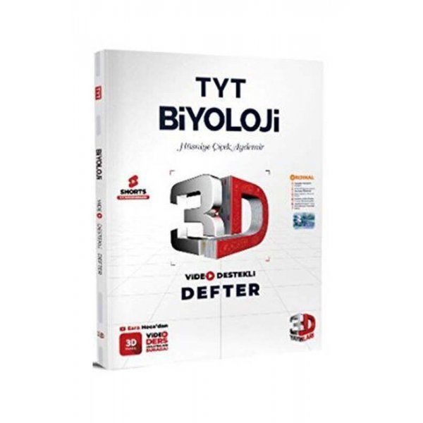 3D Yayınları TYT Biyoloji Video Destekli Defter