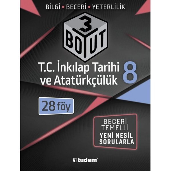 Tudem Yayınları 8. Sınıf T.C. İnkılap Tarihi ve Atatürkçülük 3 Boyut 28 li Föy