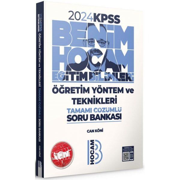 Benim Hocam Yayınları 2024 KPSS Eğitim Bilimleri Öğretim Yöntem ve Teknikleri Tamamı Çözümlü Soru Bankası