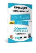 Yediiklim Yayınları 2025 KPSS Eğitim Bilimleri Öğrenme Psikolojisi Çek Kopart Yaprak Test