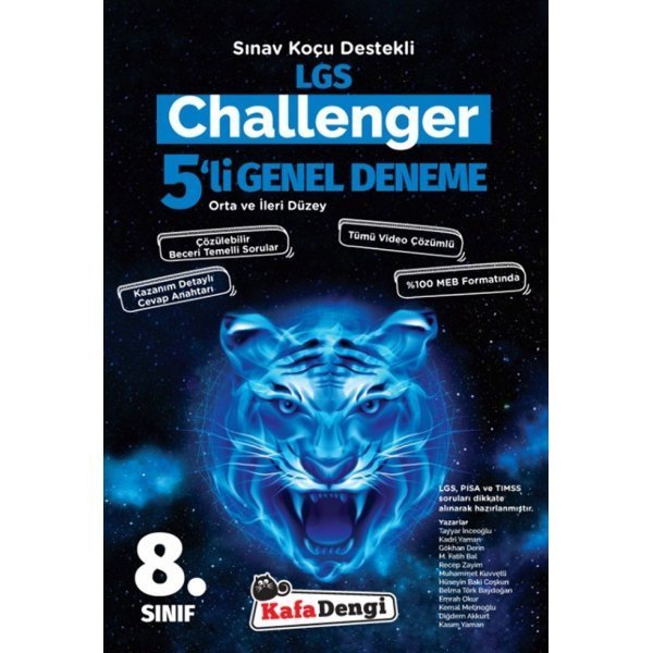 Kafa Dengi Yayınları 8. Sınıf LGS Challenger 5 li Genel Deneme
