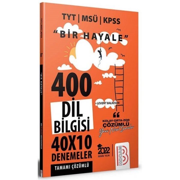 Benim Hocam Yayınları 2022 TYT MSÜ KPSS Bir Hayale Serisi Dil Bilgisi Tamamı Çözümlü Deneme