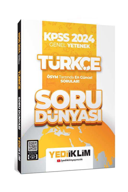 Yediiklim Yayınları KPSS 2024 Genel Yetenek Türkçe Soru Dünyası