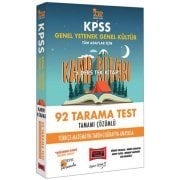 Yargı Yayınları 2022 KPSS GY GK 5 Ders Tek Kitap Tamamı Çözümlü 92 Tarama Test Kamp Kitabı