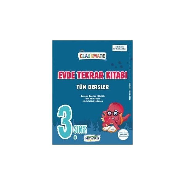 Okyanus Yayınları 3. Sınıf Tüm Dersler Classmate Evde Tekrar Kitabı