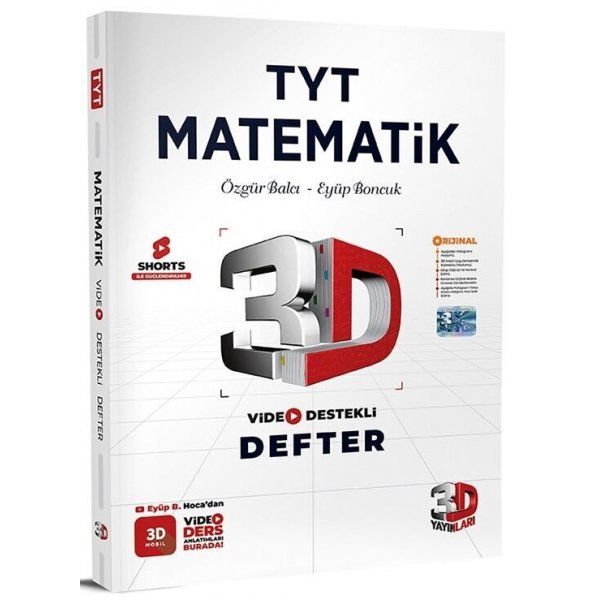 3D Yayınları TYT Matematik Video Destekli Defter