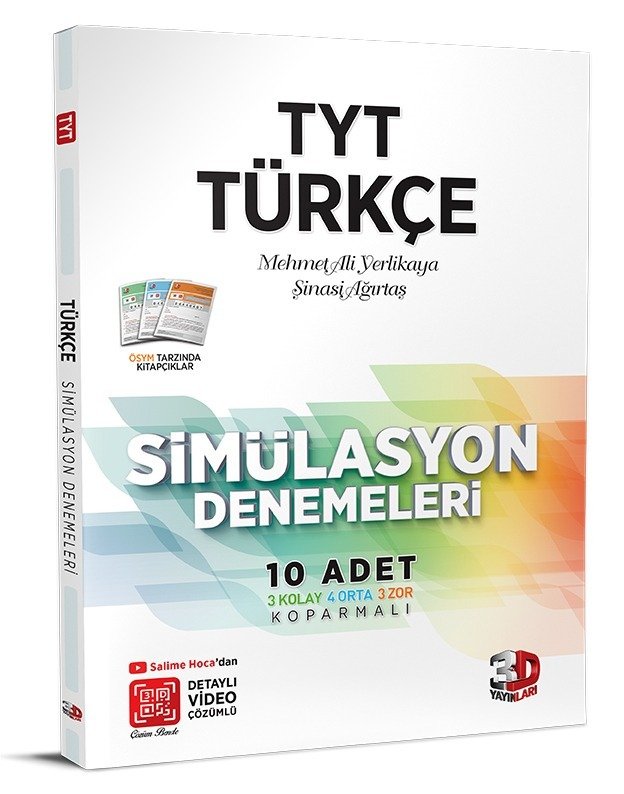 3D Yayınları TYT Türkçe Simülasyon Denemeleri