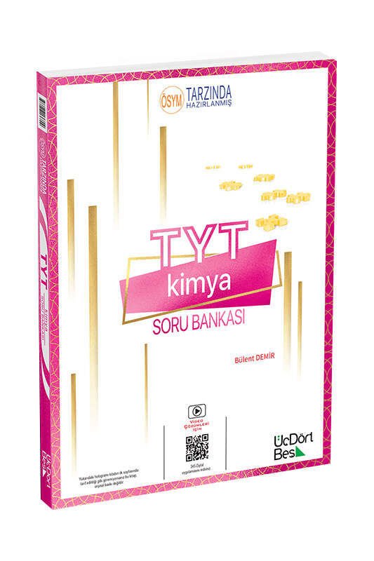 ÜçDörtBeş Yayınları TYT Kimya Soru Bankası