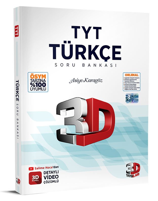 3D Yayınları TYT Türkçe 3D Soru Bankası