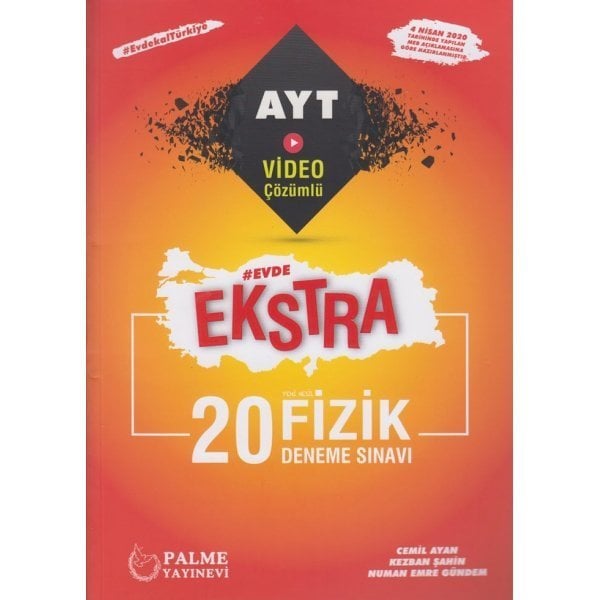 Palme Yayınları AYT Fizik Evde Ekstra 20 Deneme Sınavı