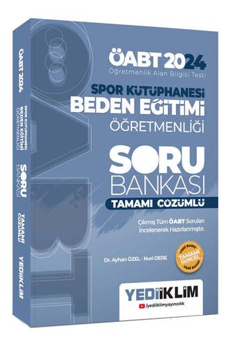 Yediiklim Yayınları 2024 ÖABT Spor Kütüphanesi Beden Eğitimi Öğretmenliği Tamamı Çözümlü Soru Bankası