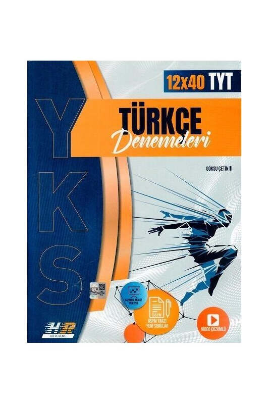 Hız ve Renk Yayınları TYT Türkçe 12x40 Denemeleri