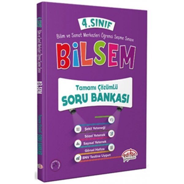 Editör Yayınları 4. Sınıf Bilsem Soru Bankası