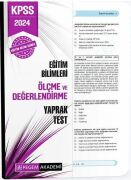 Pegem Yayınları 2024 KPSS Eğitim Bilimleri Ölçme ve Değerlendirme Yaprak Test