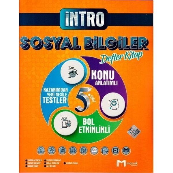 Mozaik Yayınları 5. Sınıf Sosyal Bilgiler İntro Defter Kitap