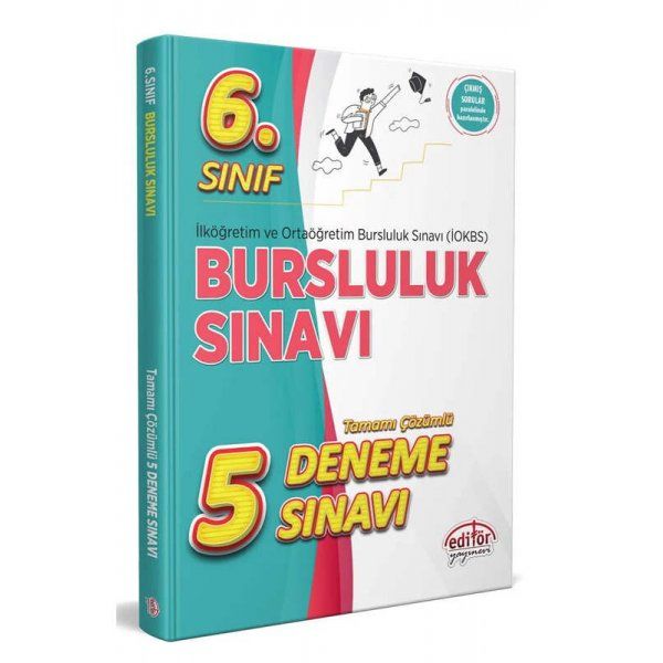 Editör Yayınları 6. Sınıf Bursluluk Sınavı Çözümlü 5 Deneme Sınavı