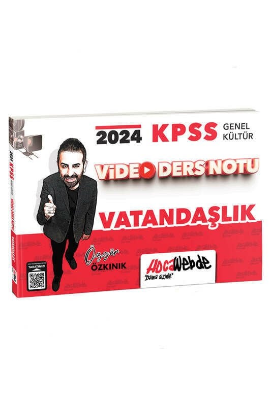 HocaWebde Yayınları 2024 KPSS Genel Kültür Vatandaşlık Video Ders Notu