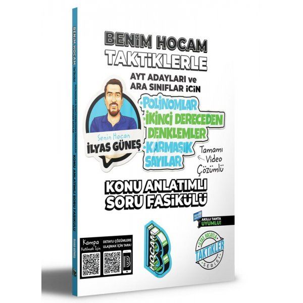 Benim Hocam Yayınları AYT Adayları ve Ara Sınıflar İçin Taktiklerle Polinomlar İkinci Dereceden Denklemler Karmaşık Sayılar K