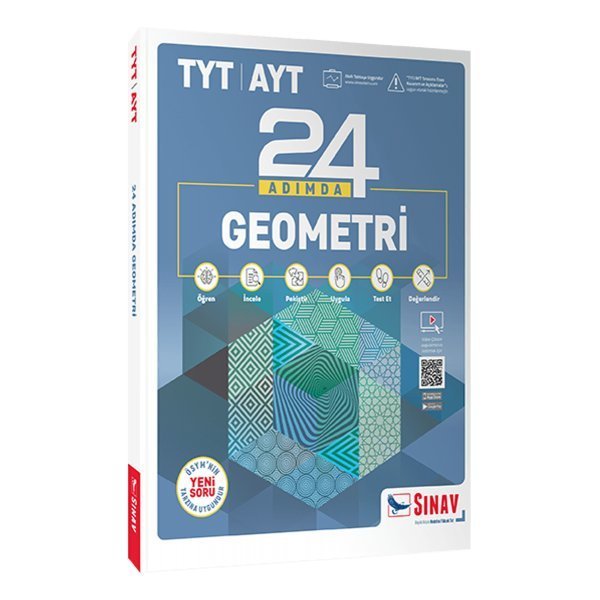 Sınav Yayınları TYT AYT Geometri 24 Adımda Konu Anlatımlı Soru Bankası
