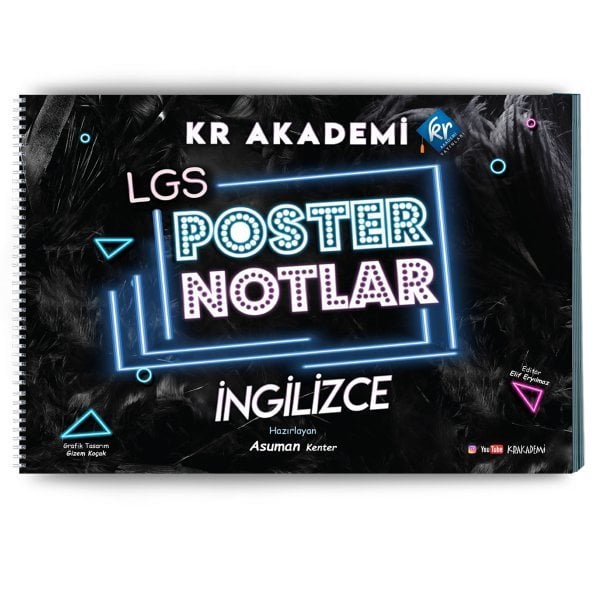 KR Akademi 8.Sınıf LGS İngilizce Poster Notlar