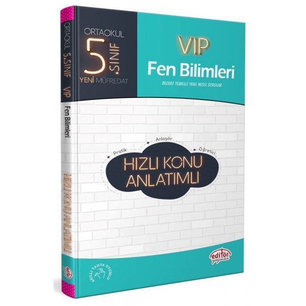 Editör Yayınları 5. Sınıf VIP Fen Bilimleri Hızlı Konu Anlatımlı