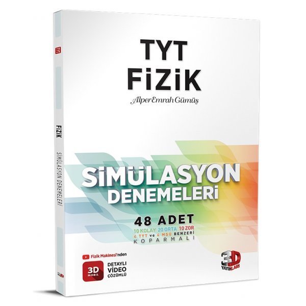 3D Yayınları TYT Simülasyon Fizik Denemeleri