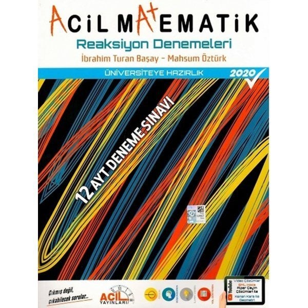 Acil Yayınları AYT Acil Matematik Reaksiyon 12 li Denemeleri