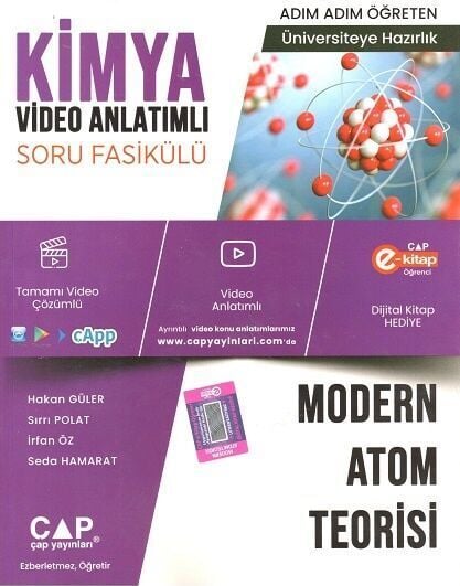 Çap Yayınları Kimya Modern Atom Teorisi Konu Anlatımlı Soru Bankası