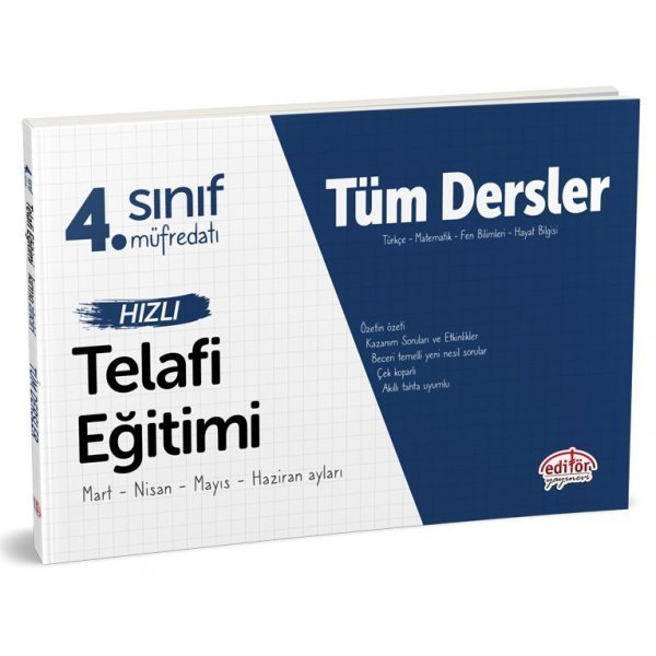 Editör Yayınları 4. Sınıf Tüm Dersler Hızlı Telafi Eğitimi