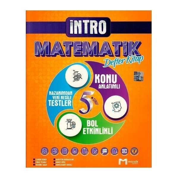 Mozaik Yayınları 5. Sınıf Matematik İntro Defter Kitap