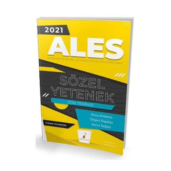 ​​Pelikan Yayınları 2021 ALES Sözel Yetenek Son Tekrar Konu Anlatımı