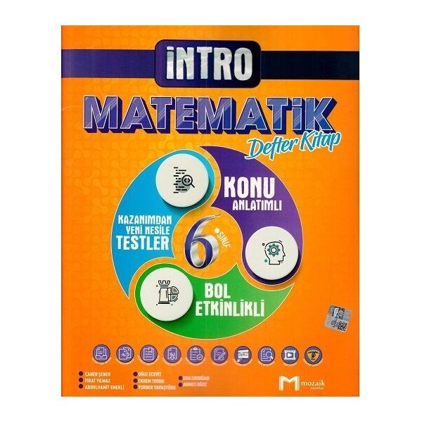 Mozaik Yayınları 6. Sınıf Matematik İntro Defter Kitap