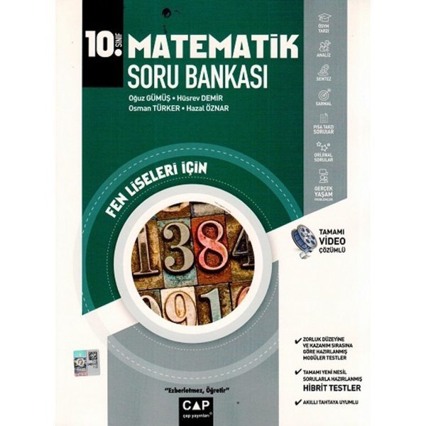 Çap Yayınları 10. Sınıf Matematik Fen Lisesi Soru Bankası