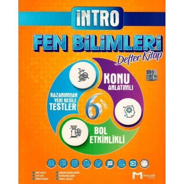 Mozaik Yayınları 6. Sınıf Fen Bilimleri İntro Defter Kitap