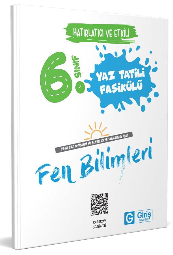 6. Sınıf Fen Bilimleri Yaz Tatili Fasikülü - Giriş Yayınları