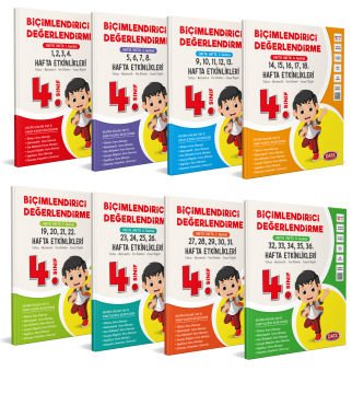 4. Sınıf Biçimlendirici Değerlendirme Hafta Hafta Etkinlikleri (8 Fasikül)