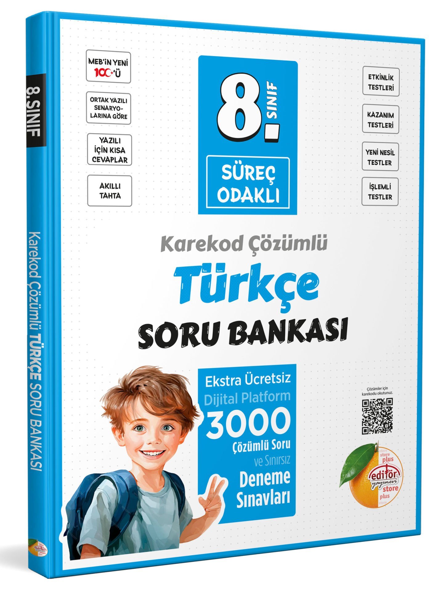8. Sınıf Süreç Odaklı Türkçe Soru Bankası - Karekod Çözümlü