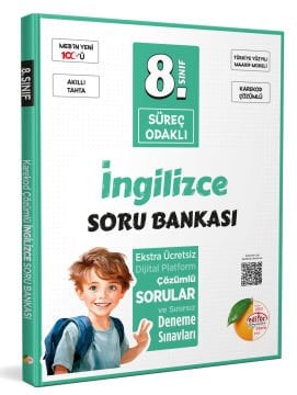 8. Sınıf Süreç Odaklı İngilizce Soru Bankası - Karekod Çözümlü