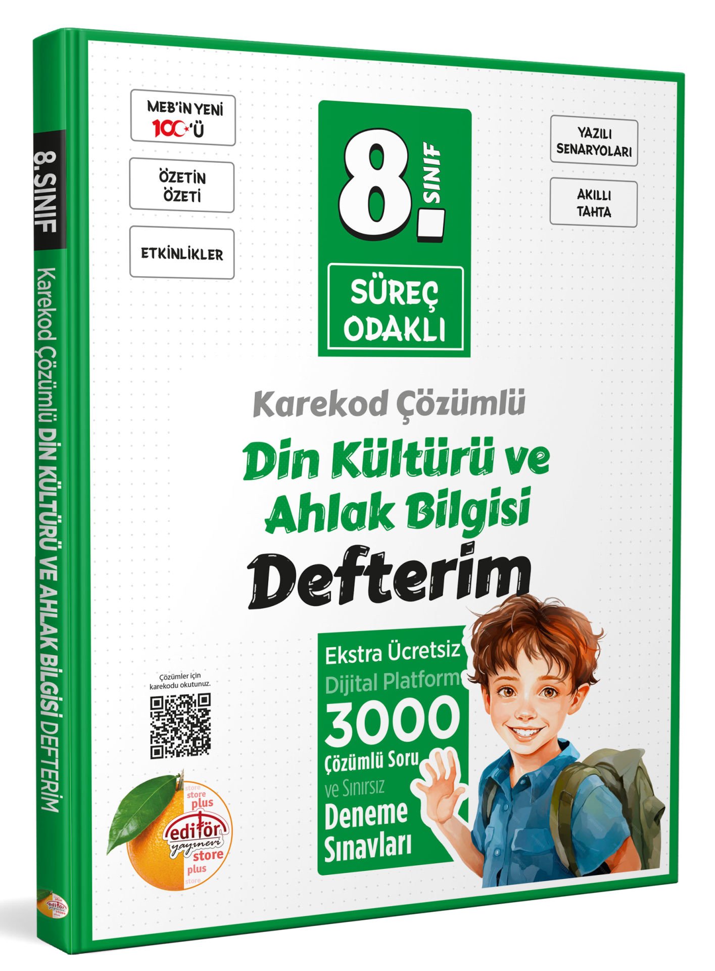 8. Sınıf Süreç Odaklı Din Kültürü ve Ahlak Bilgisi Defterim - Karekod Çözümlü